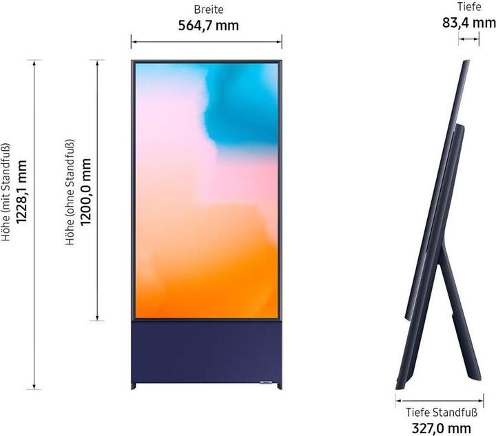 Produktbild Samsung 43LS05B "The Sero" (2023) (43", QLED, 4K, 2023)