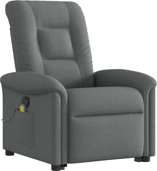 Image du produit VidaXL Fauteuil de massage releveur Gris foncé Tissu