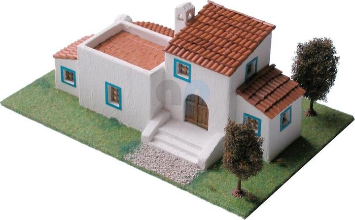 Actual product image Block Cuit. 3D Ceramic Model Kit - Traditional Ibiza House (26 x 10 x 22 cm)