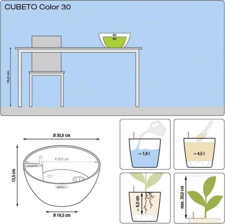 Produktbild Lechuza Cubeto Color (30 cm)