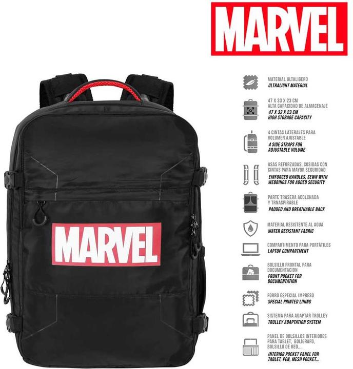 Actual product image Karactermania Large Mercury Travel Backpack 47x23x33cm Comics