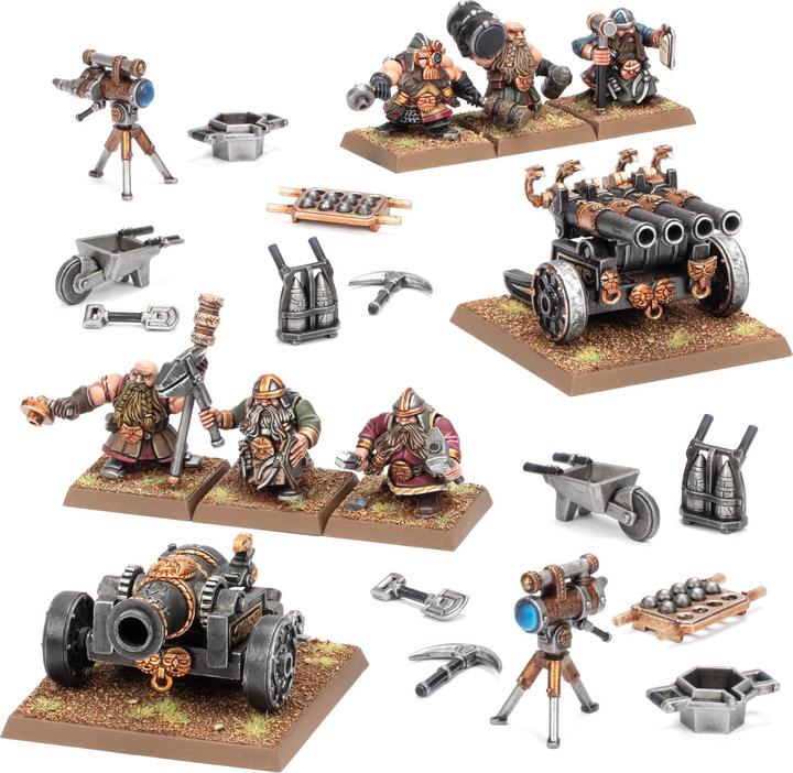 Actual product image Games Workshop Warhammer ToW - Dwarfen Mountain Holds Canon & Canon Orgue (Plastic)