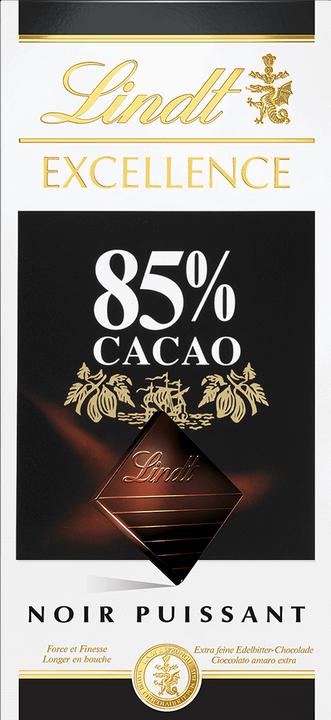 Lindt Excellence Dunkel 85% Cacao Tafelschokolade (100 g)