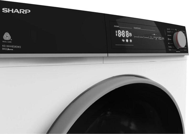 Immagine prodotto Sharp KD-NHH8S8GW3-DE (8 kg, A destra)
