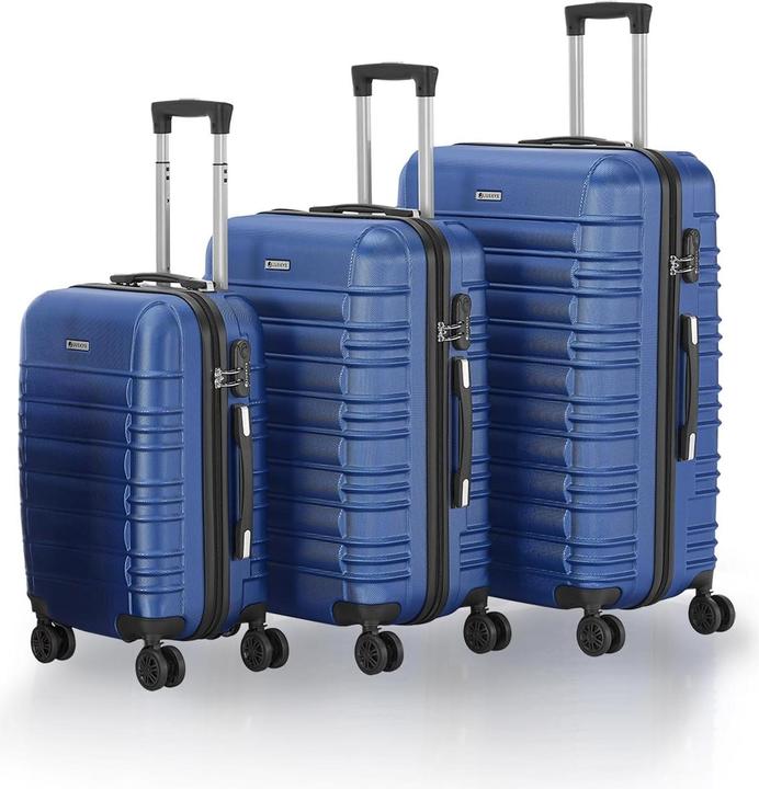 Image du produit Juskys Hartschalen-Kofferset (120 l, M (50 - 90l), L (90 - 115l), XL (à partir de 115l))