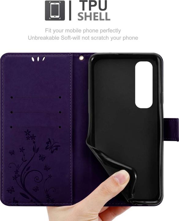 Produktbild Cadorabo Hülle für Xiaomi Mi NOTE 10 LITE mit Blumen Muster (Xiaomi Mi Note 10 Lite)
