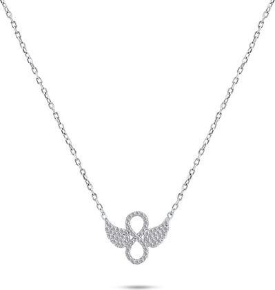 Produktbild Brilio Silver - Stylish silver necklace with zircons NCL46W