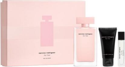 Produktbild Narciso Rodriguez for Her 3 Piece Set 3.3oz EDP, 0.33oz EDP Travel, 1.6oz Lotion (Parfum set)