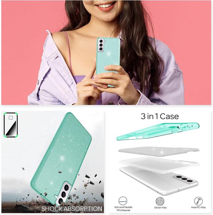 Actual product image Nalia Mobile phone cover (Samsung Galaxy S21+)