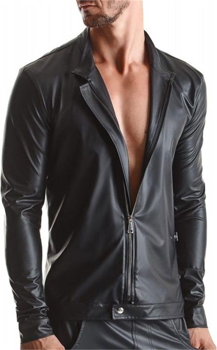 Actual product image Regnes Fetish Planet Herren Wetlook Jacket "RMGiorgio001" (S)