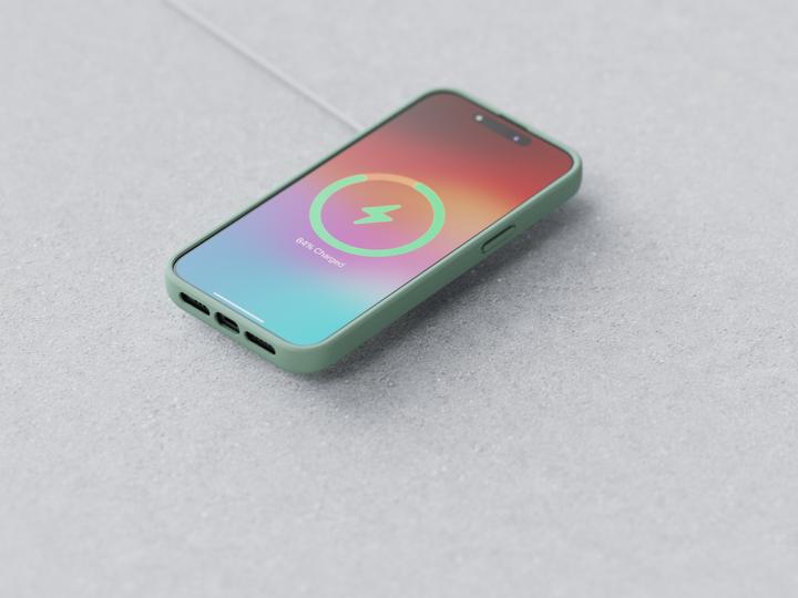 Actual product image Njord Hard Cover Fabric MagSafe Case Turquoise (Apple iPhone 15 Pro Max)