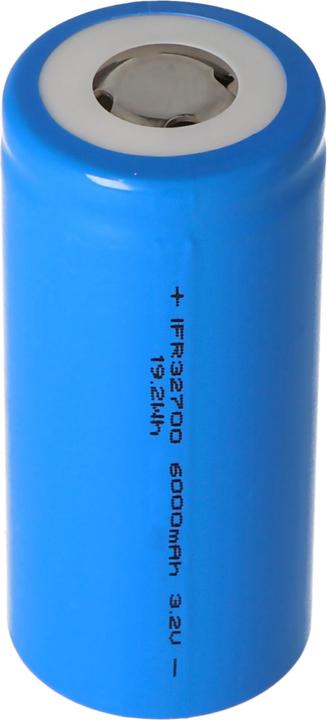 Actual product image Cottcell LiFePO4 Lithium-Eisenphosphat, Masse beachten 32700 (1 pcs., 6000 mAh)