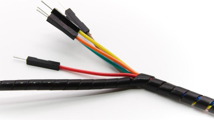 Immagine prodotto Purecrea Spirale di protezione del cavo 4mm nera SWB-04 (Tubo a spirale per cavi, 100 cm)