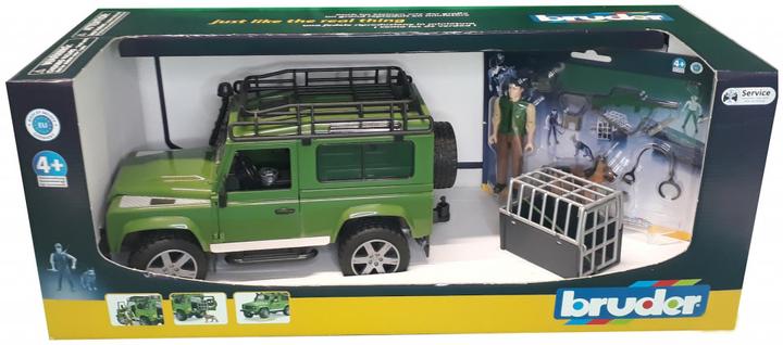 Produktbild Bruder Land Rover Defender Station Wagon mit Förster und Hund