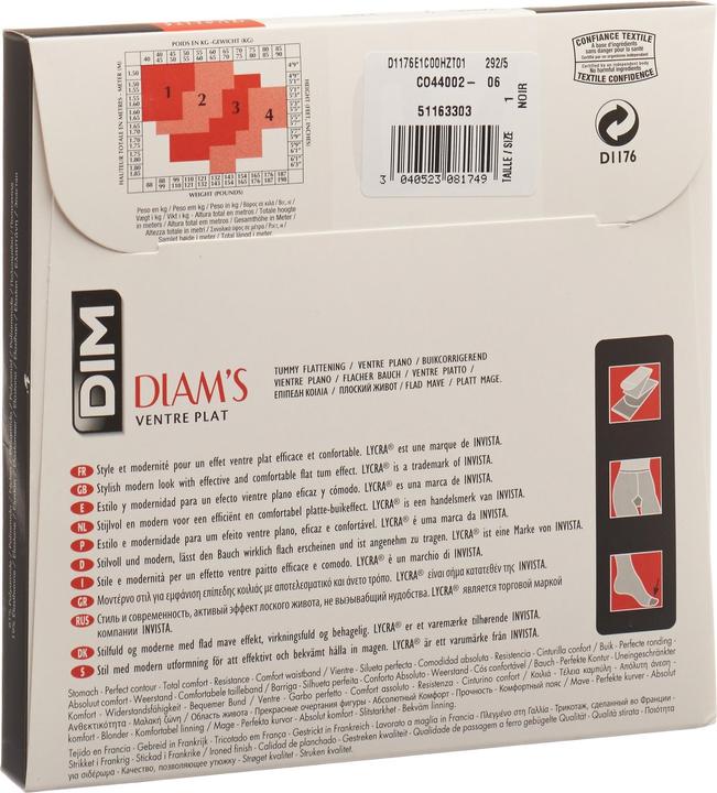 Produktbild DIM Diam’s Ventre Plat (25 DEN, 34 - 36)