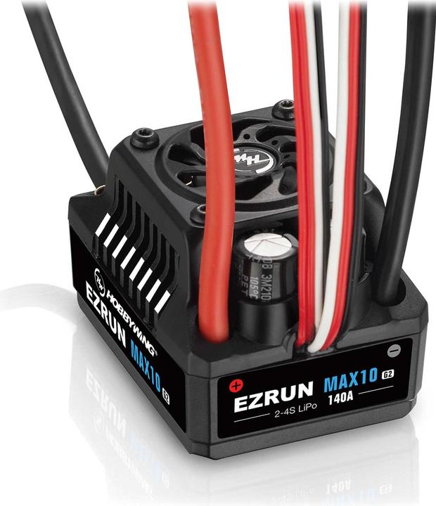 Actual product image Hobbywing Ezrun MAX10 G2 140A Combo with 3665SD-4000kV 5mm shaft