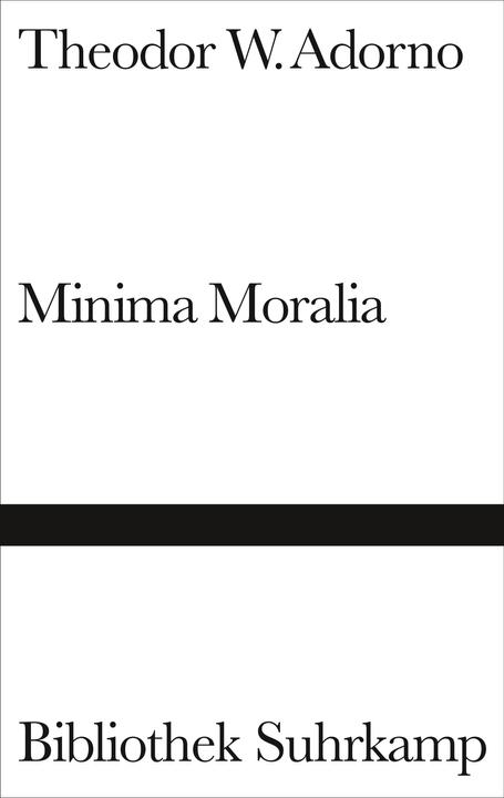 Produktbild Minima Moralia (Deutsch, Theodor W. Adorno, 1969)