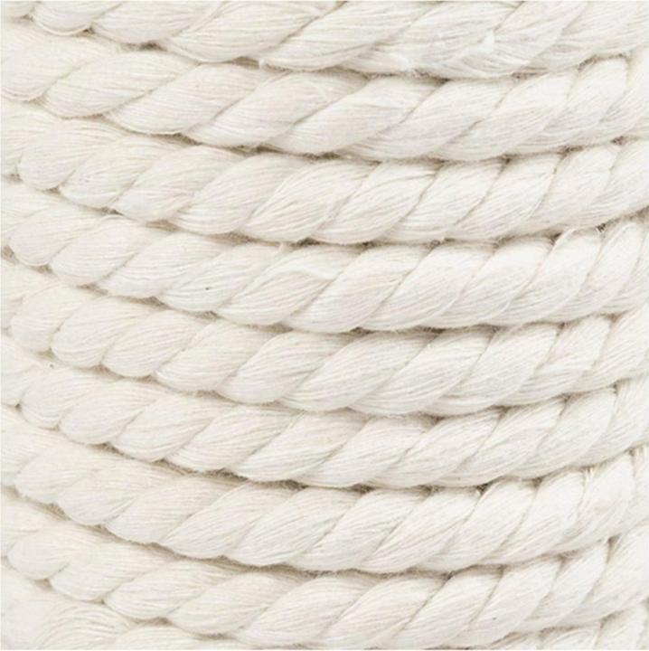 Image du produit Creativ Company Fil de coton Macramé Cordon blanc naturel (12 m)