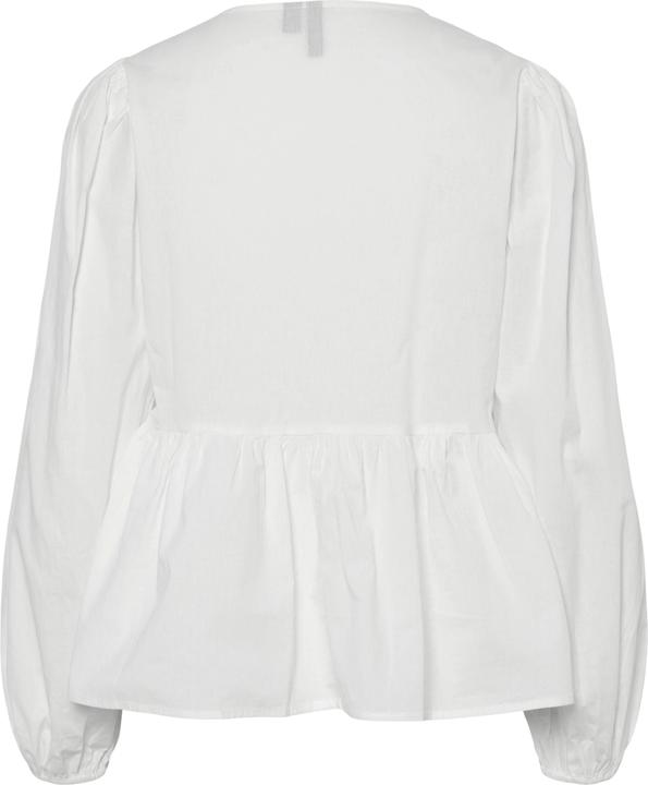 Actual product image Pieces Pcjolly Ls O-Neck Tie Top Wvn Noos Bc (XL)