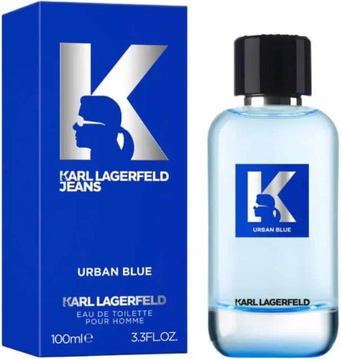 Actual product image Karl Lagerfeld Jeans Urban Blue Eau De Toilette Spray 100ml (Eau de toilette, 100 ml)