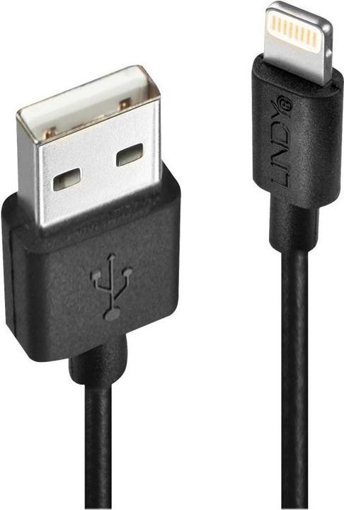 Actual product image Lindy Charge and Sync Cable Apple MFi (1 m, USB 2.0)
