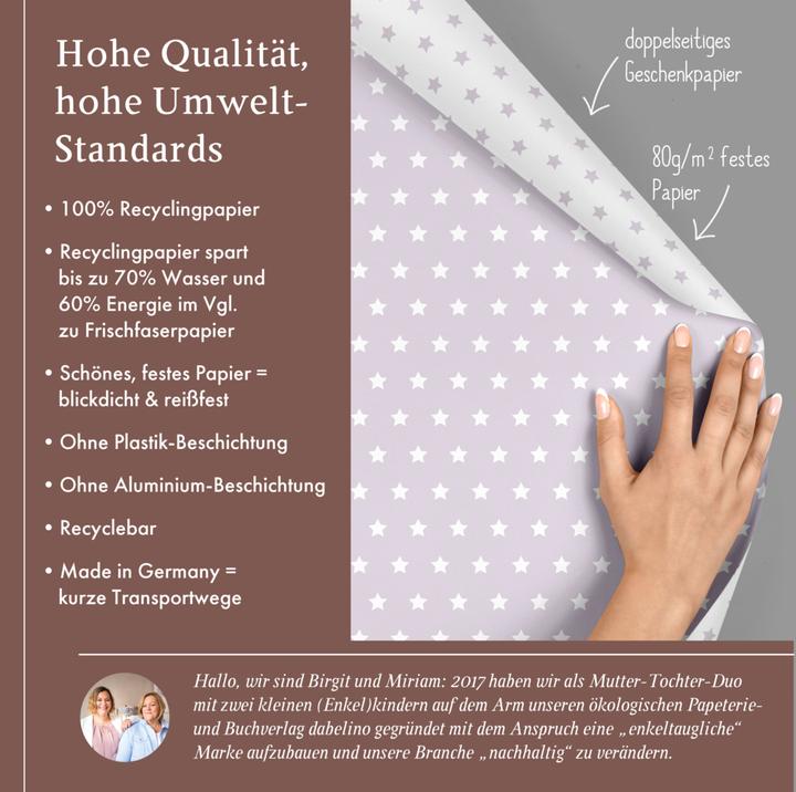 Produktbild Dabelino Geschenkpapier-Set für Sterne (pastell- (Geschenkpapier, 4 x)