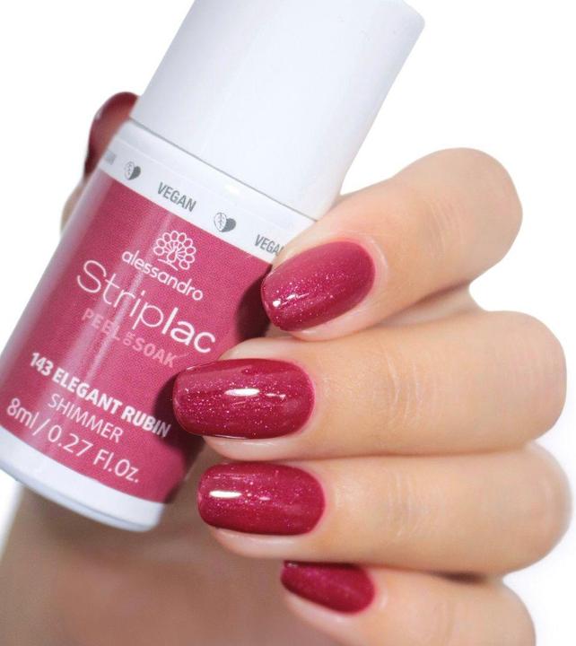 Produktbild Alessandro Striplac Peel or Soak (143 Elegant Rubin, Abziehbarer Nagellack)