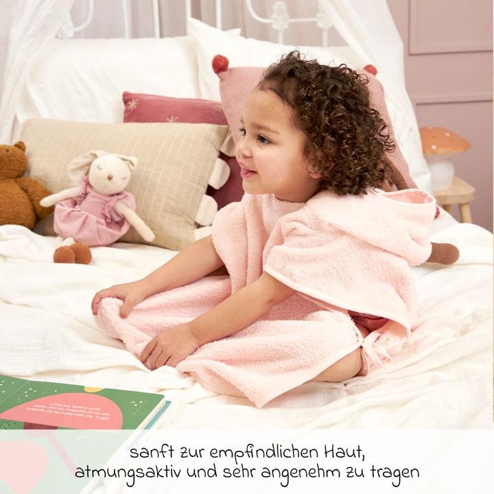 Produktbild Meyco Frottee badponcho 1-3 jaar soft pink