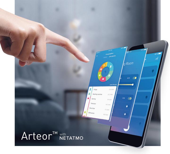Productafbeelding Legrand Arteor met Netatmo micro module voor rolluiken