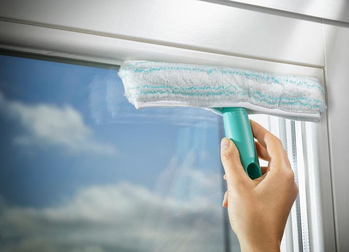 Produktbild Leifheit Set Fenstersauger Dry & Clean mit Stiel, Einwascher, schmaler Saugdüse