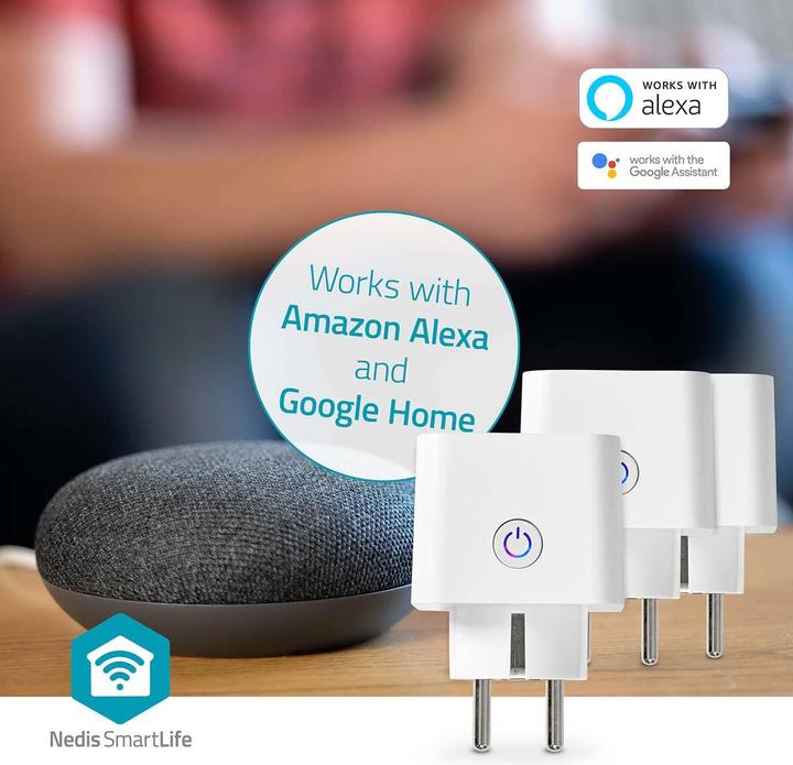 Image du produit Nedis SmartLife Smart Plug | Wi-Fi | Mesureur de puissance | 3680 W | Type F (CEE 7/7) | 0 - 55 °C | An