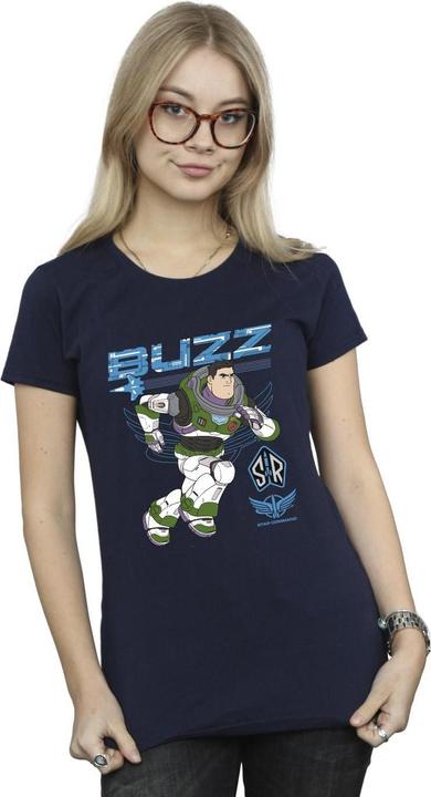 Actual product image Disney Womens/Ladies Lightyear Buzz Run To Action Cotton T-Shirt (M)