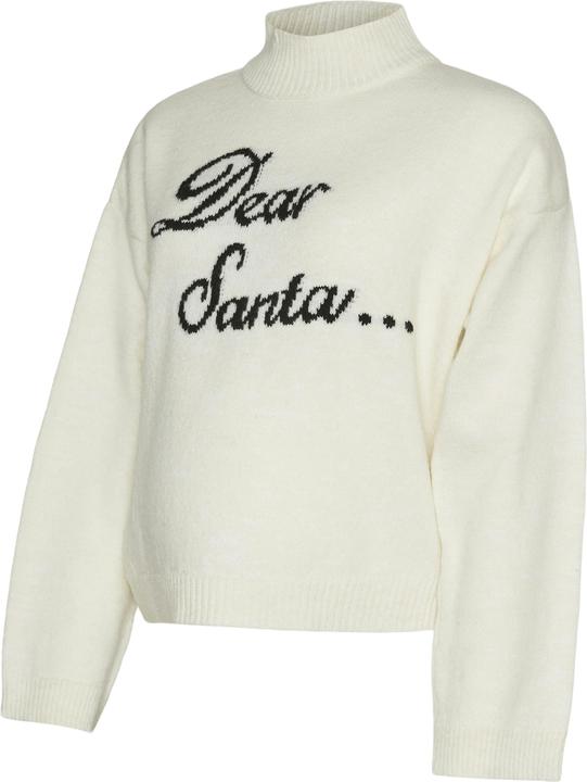 Produktbild Mamalicious Normal geschnitten Hoch geschlossen Gerippte Ärmelbündchen Raglan-Ärmel Tragetasche Strickpullover (M)
