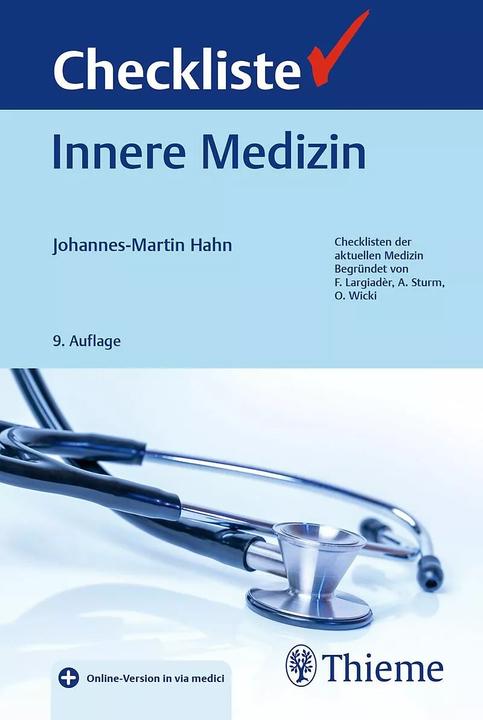 Produktbild Checkliste Innere Medizin (Deutsch, Johannes-Martin Hahn, 2023)