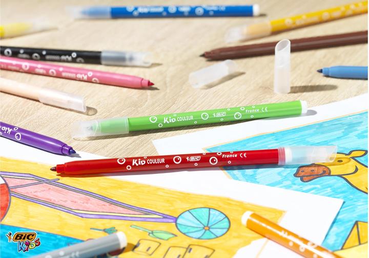 Actual product image Bic Kids Fibre-tip pens Kid Couleur (Multicoloured, 24 x)