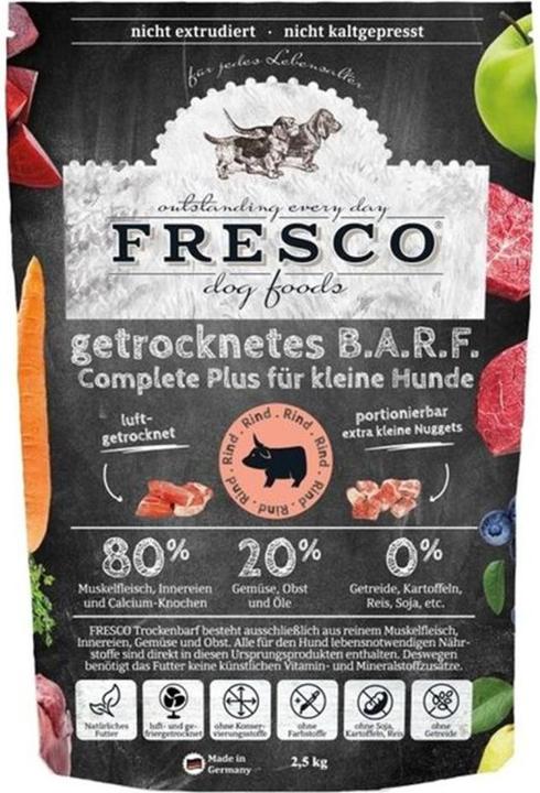 Produktbild Fresco Trockenbarf Complete Plus Mini Rind (Adult, Senior, Junior, 1 Stk., 2500 g)