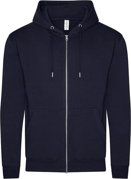 Awdis Hoodie mit durchgehendem Reissverschluss Baumwolle aus biologischem Anbau