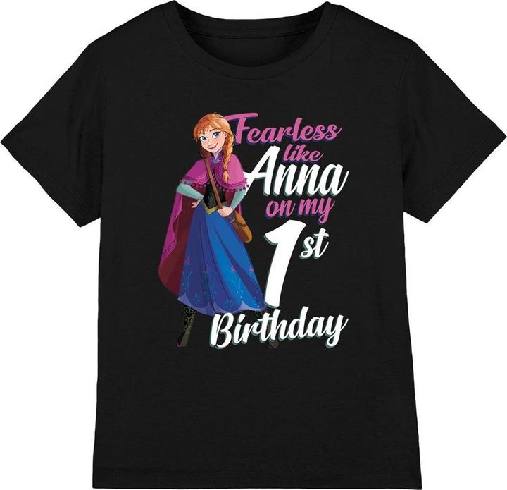 Produktbild Disney Frozen Fearless Like Anna TShirt 1. Geburtstag (128)