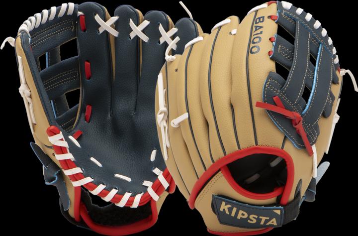 Immagine prodotto Kipsta Guanto da baseball per bambini con lancio a destra - BA100 blu/beige (10.50")