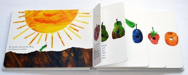 Actual product image Die kleine Raupe Nimmersatt (German, Eric Carle, 2015)