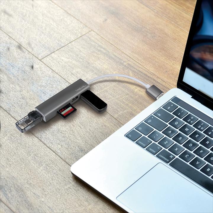 Image du produit LogiLink UA0306 (USB-C, 3 Ports)
