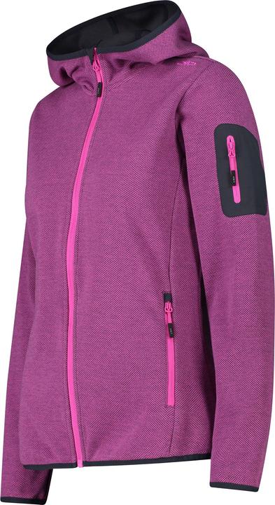 Actual product image CMP Campagnolo Jacquard Knitted Jacket Fix Hood (36)
