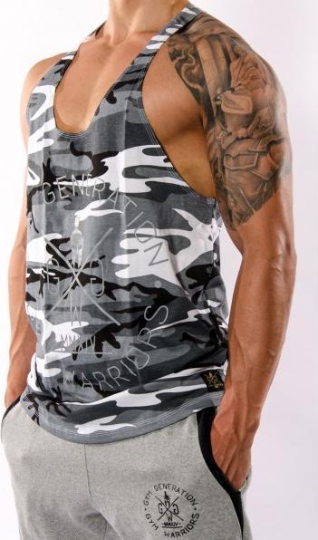 Actual product image Gym Generation Gym Warriors Camo 2.0 Stringer (M)