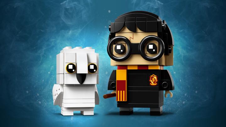 Actual product image LEGO Harry Potter and Hedwig (41615, LEGO Brickheadz)