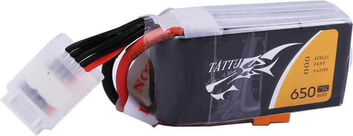 Productafbeelding Tattu RC batterij LiPo 650 mAh 14,8 V 75C (14.80 V, 650 mAh)