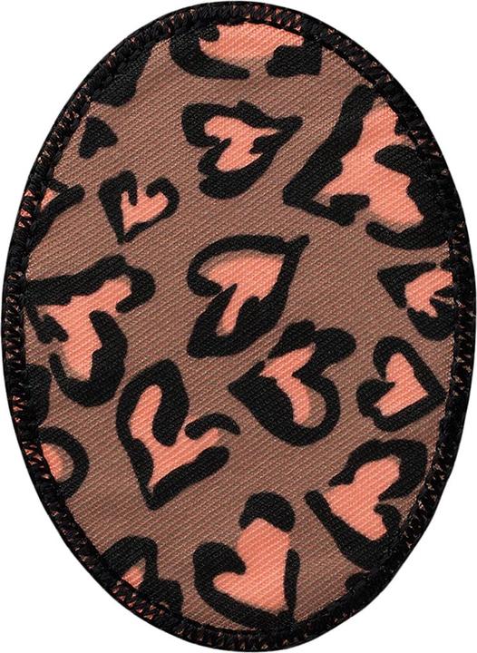 Mono Quick Aufbügel-Flicken Herzen braun 6,4x8,8 cm 2 Stück (1 x)