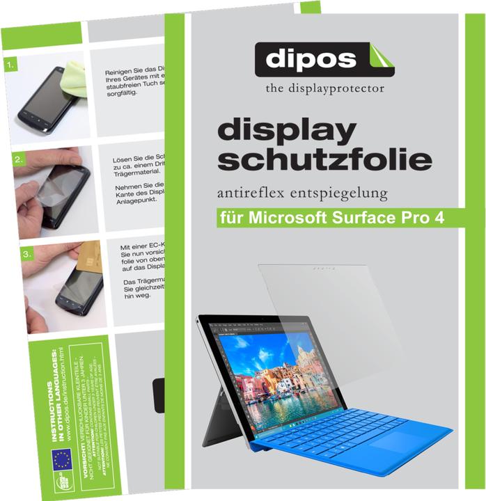Image du produit Dipos Film de Protection d’écran Anti-reflet (2 pièce(s), Microsoft Surface Pro 4)