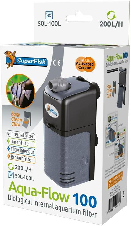 Produktbild SuperFish Aquaflow 100 Filter, Produkttyp: Innenfilter, Grundfarbe (100 l, Innenfilter, Kaltwasser)