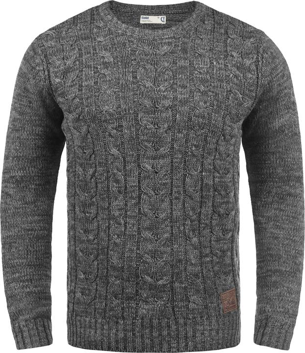 Image du produit Solid Philemon Pull En Grosse Maille Pull-Over Tricot Pour Homme Avec Encolure Rond 100% Coton (XXL)