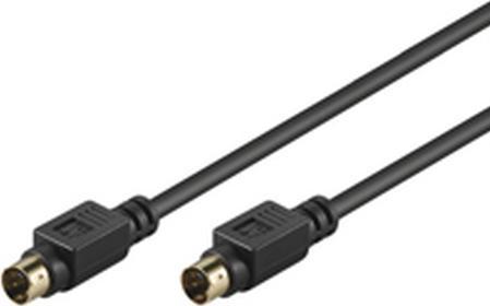 Actual product image Goobay S-Video connecting cable, individually shielded (1 m)